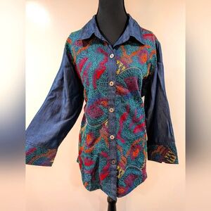 Embroidered Button Up